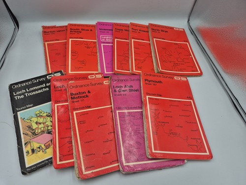OS Maps Bundle Ordnance Survey 11 Mostly Of Scotland
