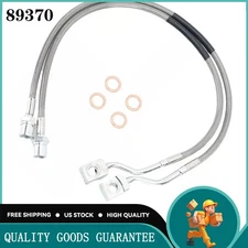 2PCS Front Steel Extended Brake Lines 89370 for Silverado Sierra 1500 2007-2019