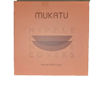 Mukatu Nipple Covers Silicone Reusable Breast Lift Pasties Waterproof NIB Beige