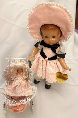 Effenbee Patsy Doll In Box with Wee Patsy & Metal Baby Carriage V763 RARE!