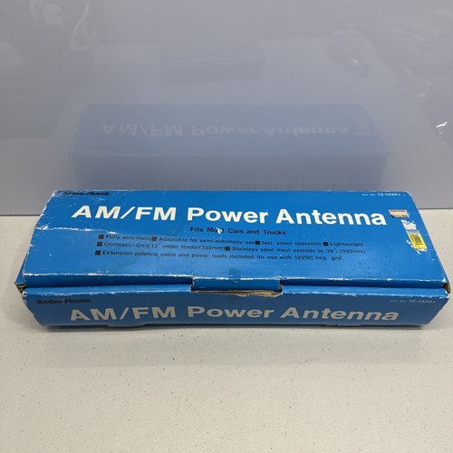 Radio Shack AM/FM Auto Power Antenna 12-1330A Fully Automatic 12V NOS ...