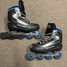 Patines de hockey sobre ruedas Bauer Coaster Junior niños niñas talla 3 usados