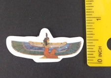 Egyptian Goddess Ma'at Wings Spread Egyptian Sticker (AF)