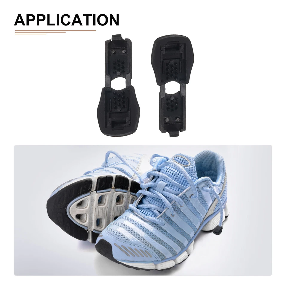 20mmx15mm(LxW) Cord End Tips - 6Pack - Nylon Shoe Lace End Clips - Black - Imagem 4 de 4