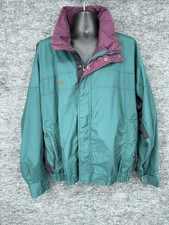 Vintage Columbia Bugaboo Jacket Mens XL Green Full Zip Ski Nylon Winter SM7000