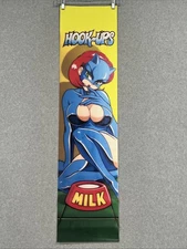 Hook-Ups The Original Brand Skateboard Banner Sonic Gilr Milk 12" X 48"