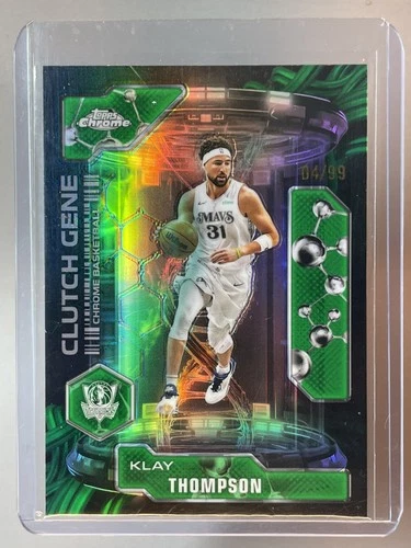 2025 Topps Chrome Klay Thompson Refractors Green Geometric (RAW)