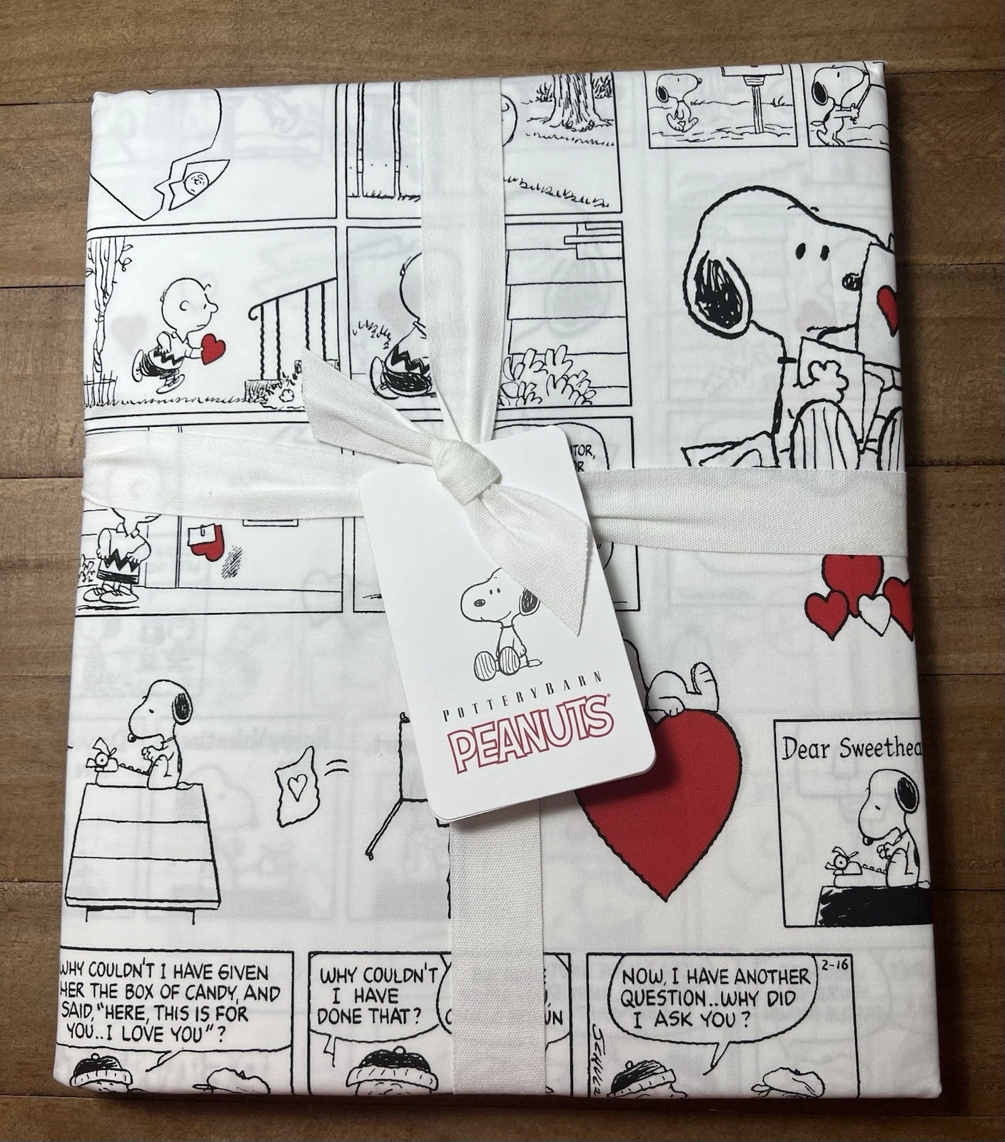 Pottery Barn Peanuts Love Shower Curtain - Thumbnail 3