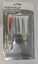 Sheffield 60020 6-Piece Needle File Set with Handle – Precision Mini Files