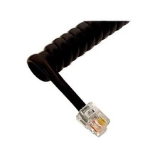 Cablesys GCHA444006-FFB / 6' FLAT BK Handset Cord ICC-ICHC406FFB UPC 67714204...