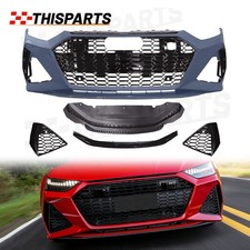 Rs7 Style Full Front Bumper Grill Conversion Kit For 2018-2021 Audi A7 Sportback Rs7 Style Full Front Bumper Grill Conversion Kit For 2018-2021 Audi A7 Sportback