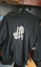 Original Deluxe LA Skeleton Hands Creepy Halloween Hoodie sweatshirt Men  s Sz L