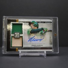 2020 Topps Museum Collection Ramon Laureano Swatch Dual Relic Auto #SSDA-RL /299