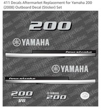 411 Dekaler Aftermarket   för Yamaha 200 (2008) Utombordare Dekaler (Stic...