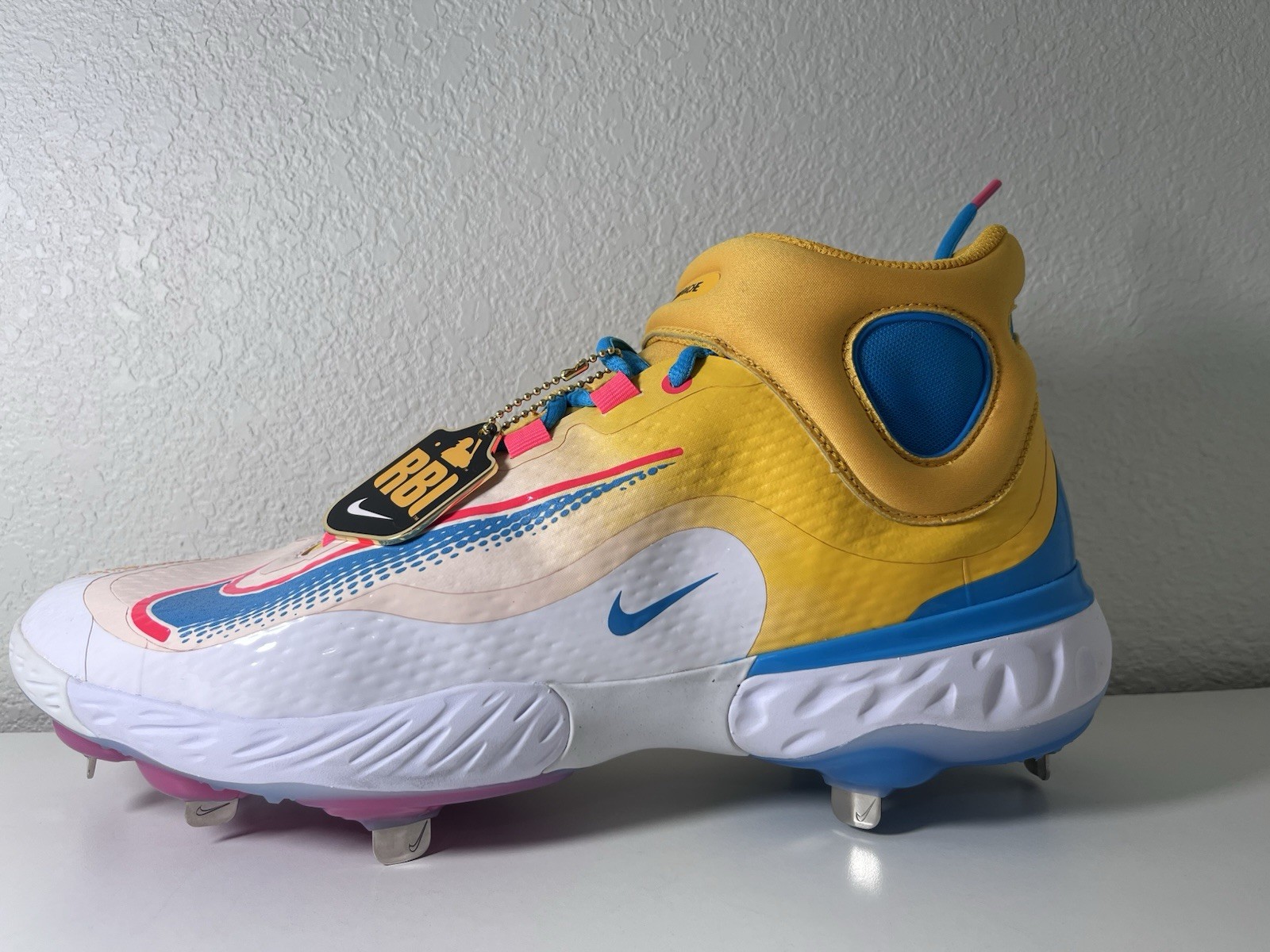 Nike RBI Exclusive Alpha Huarache Elite 3 Baseball Cleats Mens 12.5 FZ7344-700 thumbnail 3