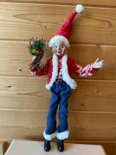 RAZ Imports 19" Posable Elf with Snow Shoes READ DESCRIPTION (30)