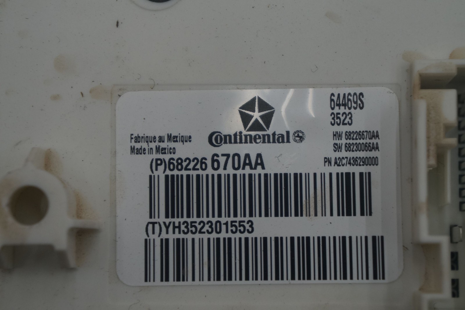 Body Computer Control Module ECU 68226670AA OEM Maserati Ghibli 2014