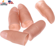 Dophee Finger Magic Trick Fake Soft Thumb Tip Close up Stage Show Prop Prank Toy