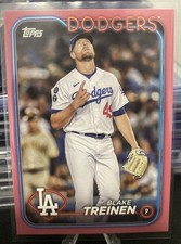 Blake Treinen 2024 Topps Update Mother’s Day Hot Pink 48/50 LA Dodgers