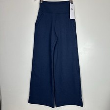 Alo Yoga Serenity Wide Leg Sweatpants In Navy Blue Sold Out - Women's Size XXS
