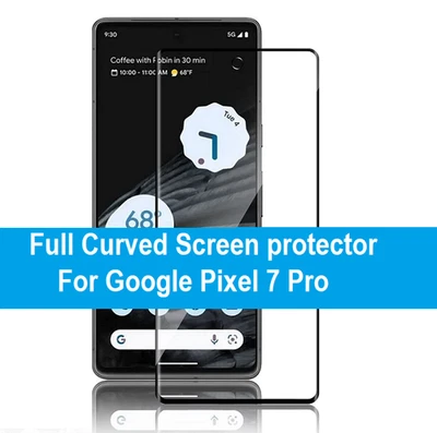 For Google Pixel 7 Pro Tempered Glass Screen Protector Full Coverage