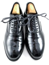 Allen Edmonds "CARLYLE" Men's Formal Dress Oxfords 8 EEE Black Patent (694N)