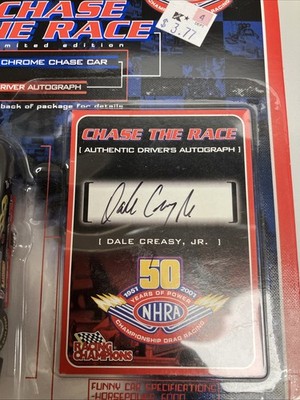 Signed RACING CHAMPIONS FIREBIRD FUNNY CAR CHASE THE RACE DALE