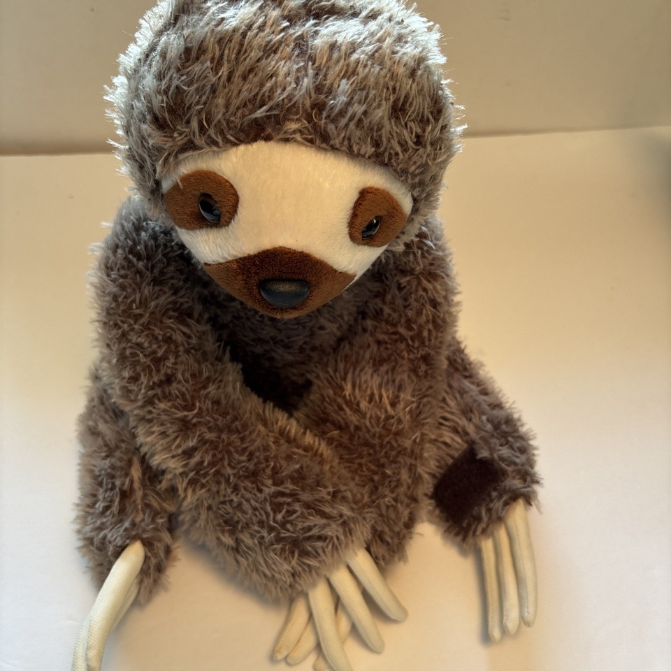 Aurora Destination Nation Sloth Plush Brown Shaggy 2022 12