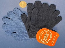 Kid's Winter Knit One-Size Gloves - 2-Pair - Polyester  Spandex - Wonder Nation