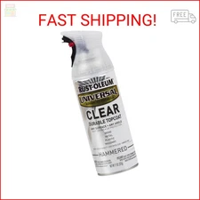 Rust-Oleum 302153 Universal All Surface Clear Topcoat Spray, 11 oz, Hammered Cle