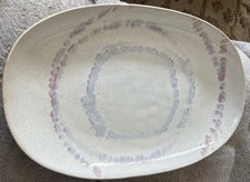 Crate & Barrel Marin Blue Large Serving Platt...