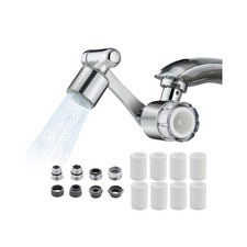 Sink Faucet Extender Filter 1080 Swivel Aerator Brass Purifier 2 Modes Spray Kit