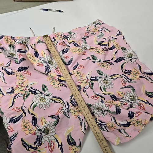 Polo Ralph Lauren Mens Traveler Swim Shorts Pink Tropical Flower Size 4XB $125 - Picture 9 of 10