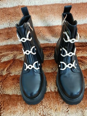 '' TOSCA BLU'' Boots - Stylisch -  Extravagant - Leder - Gr.38 - Strass - Np 189,-