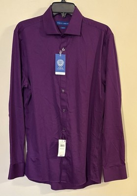 vince camuto slim fit dress shirt Vince Camuto Men's Slim Fit Dress Shirt - XL 34/35