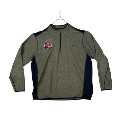 Under Armour Mens 3XL ColdGear 1/4 Zip Pullover 2015 Wrangler NFR Rodeo Green