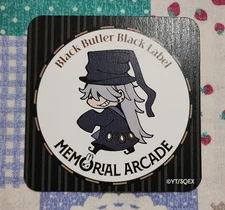 Black Butler Undertaker MG Cafe Coaster Near Mint Condition Collectible