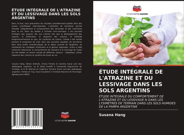 Susana Hang | ÉTude IntÉGrale DE L'atrazine ET DU Lessivage Dans LES Sols...-image
