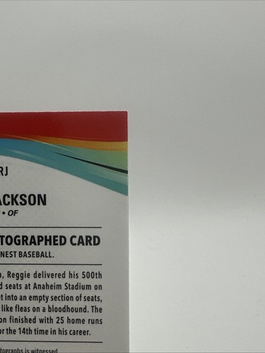 2025 Topps Finest Reggie Jackson Finest Moments Autograph Angels HOF Legend - Picture 8 of 10