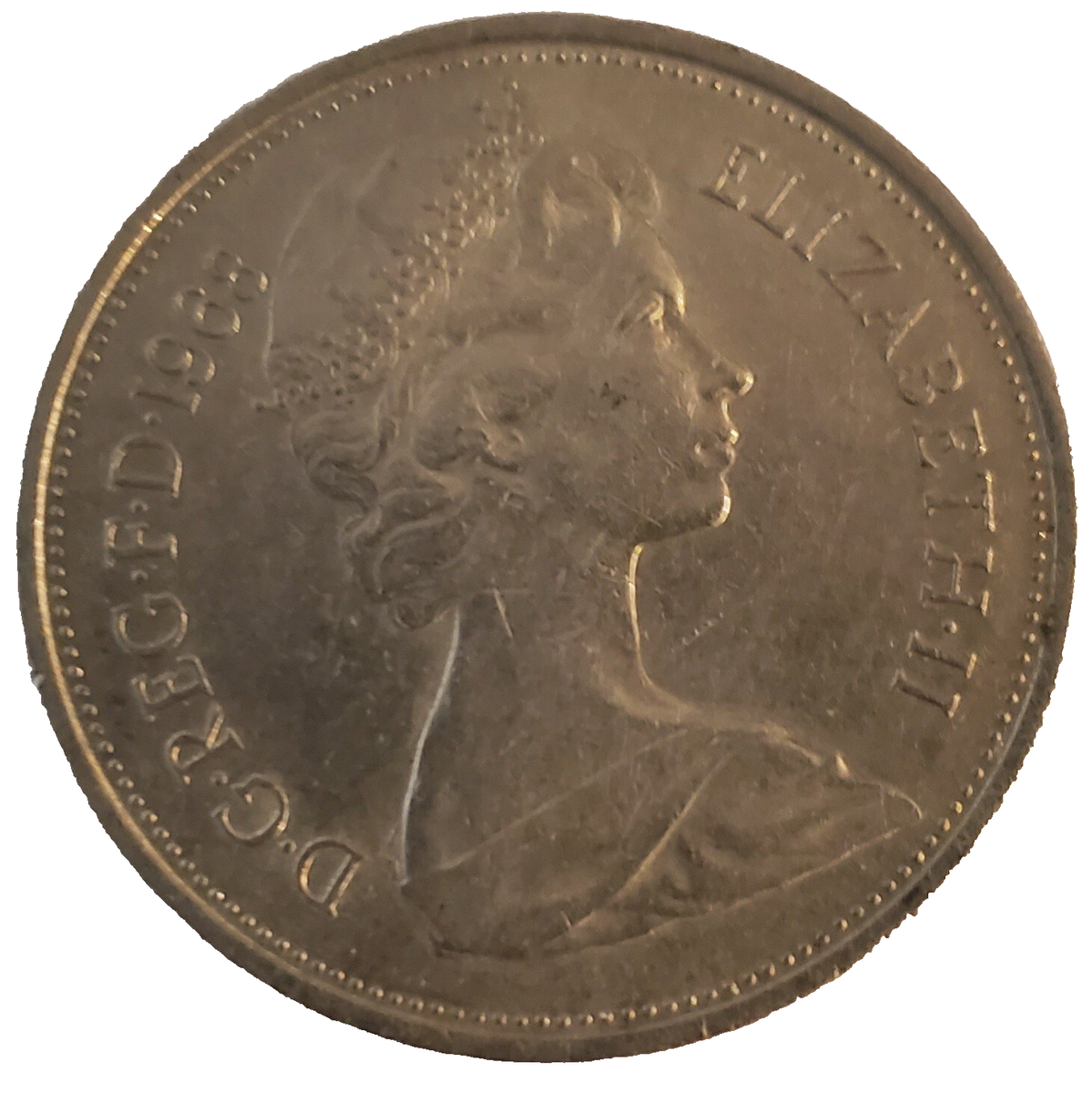 Queen Elizabeth II 1968 Great Britain Coin 10 Pence | eBay