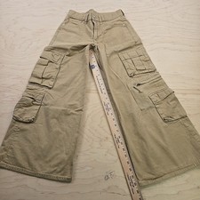 Gap Women's Size 12 Extra Wide Leg Baggy Cargo Jeans Vintage 90s Y2K Light Wash