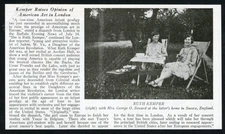 1928 Ruth Kemper photo and interview vintage print article