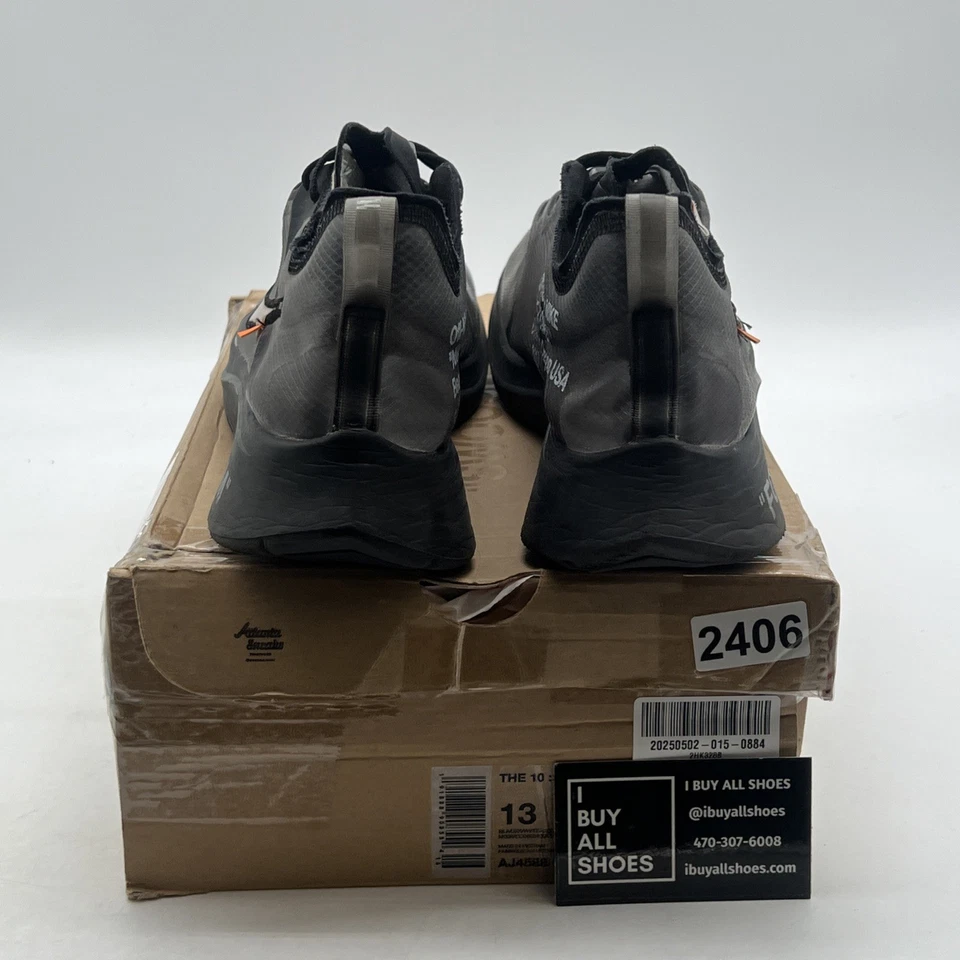Size 13 - Nike Off-White x Zoom Fly SP Black (AJ4588-001) - Image 3 of 4