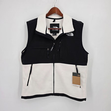 The North Face Retro Denali Fleece Vest Men's Size Large Dune White Black New