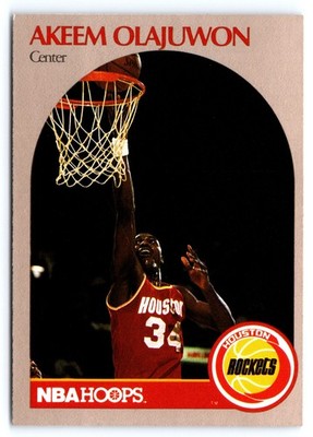 1990-91 NBA Hoops - Sears Superstars Hakeem Olajuwon #36