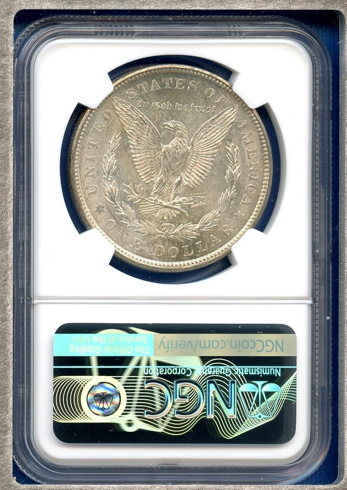 1921 D NGC MS62 Morgan Silver Dollar $1 US Mint Rare 1921-D MS-62 Looks Semi PL - Image 2 of 3