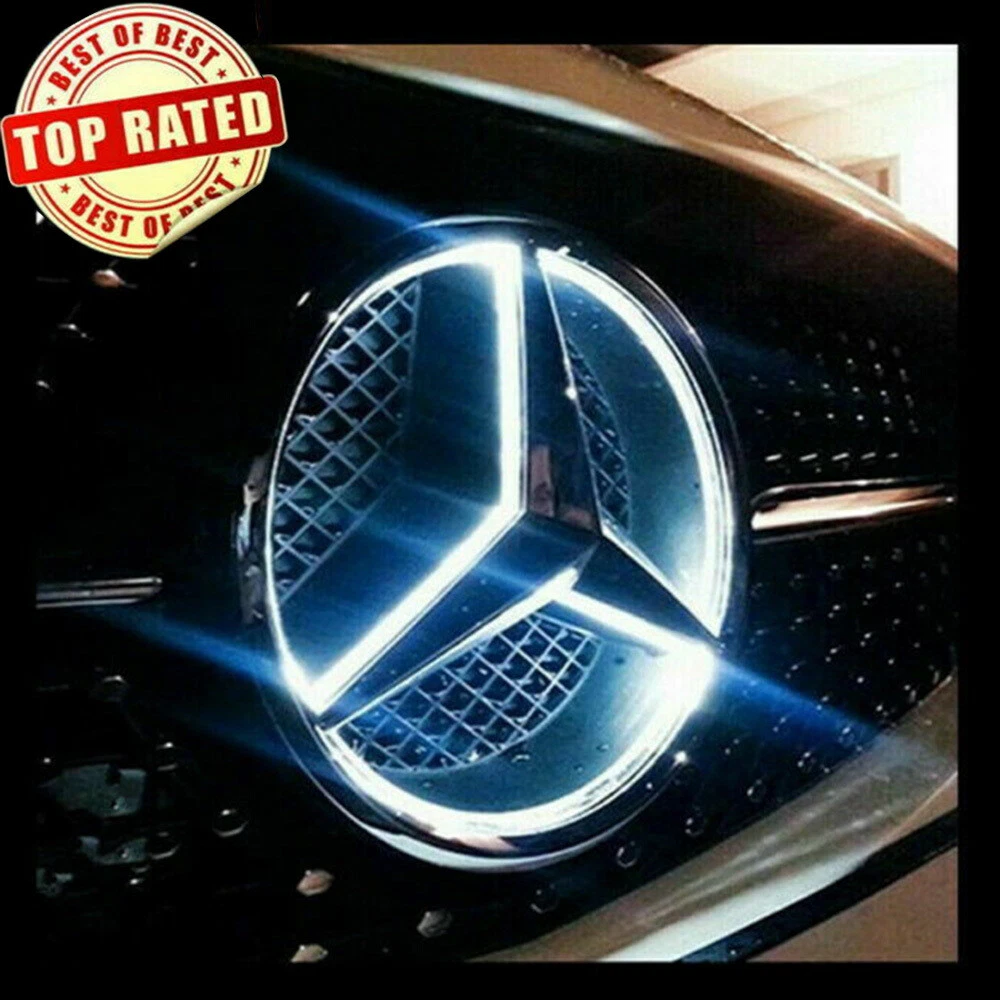Car Front Grille LED Emblem Light for Mercedes Benz Illuminated