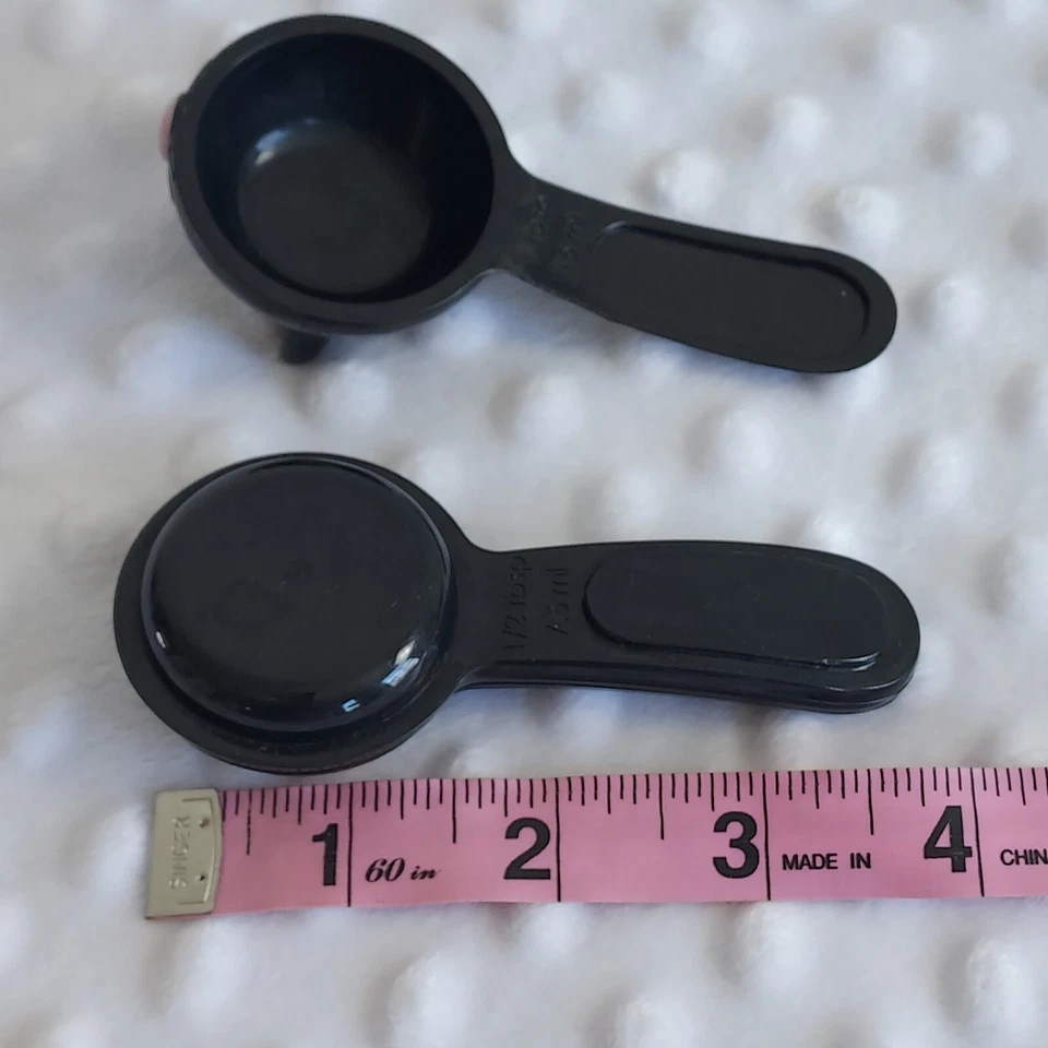 Black Cat Baking 5 Piece Stackable Nesting Measuring Spoons Joie Meow Retro Look - Image 3 of 4