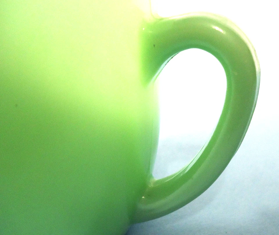 FIRE KING JADITE RARO JARRA DE LECHE 20 OZ 1940 Anchor Hocking EX Foto 3 de 4