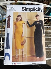 SIMPLICITY PATTERN R11947  DRESSES  SHRUG  SIZES  18 20 22 24 26 UNCUT